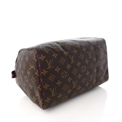 Louis Vuitton Monogram Totem Speedy 30 Magenta 3 of 7