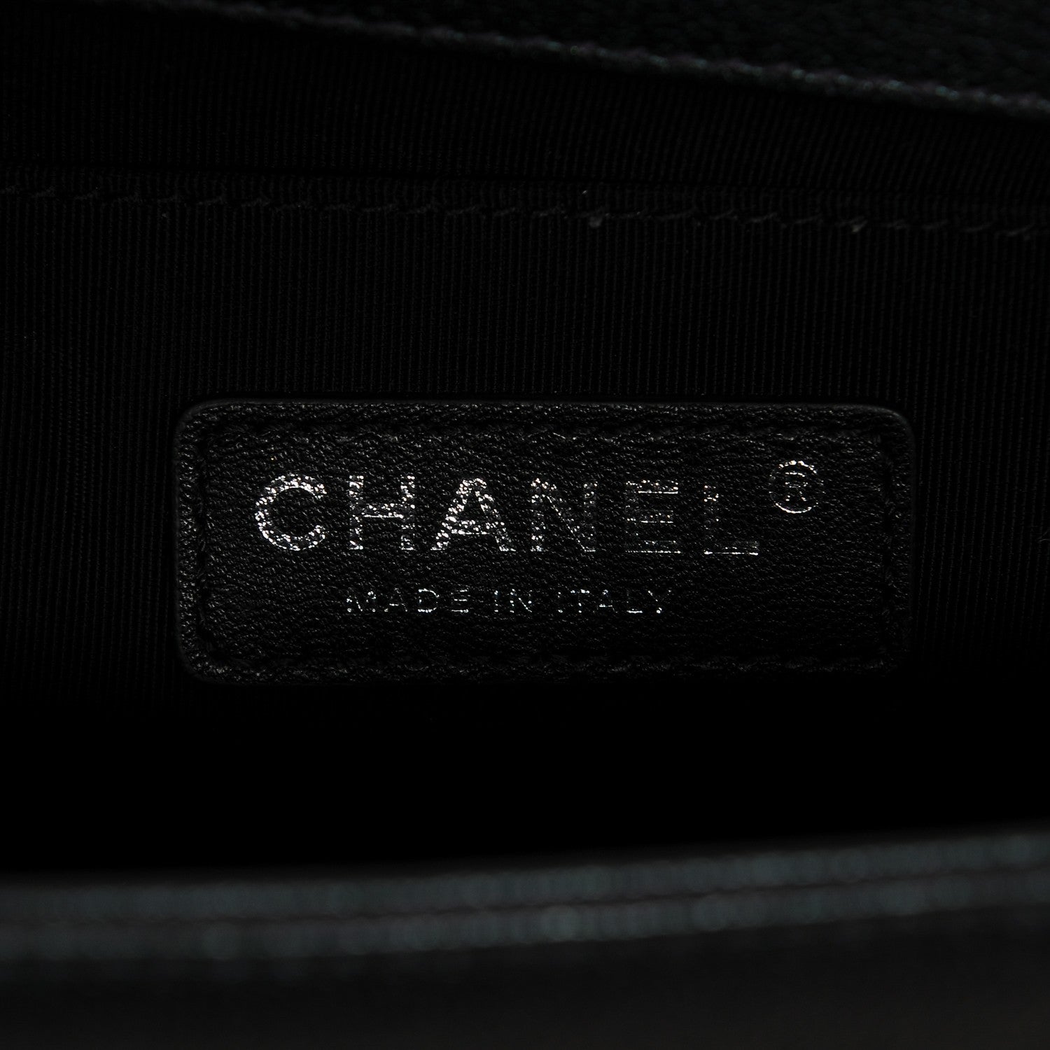 Chanel Iridescent Goatskin Quilted Small Boy Purple 6 of 7