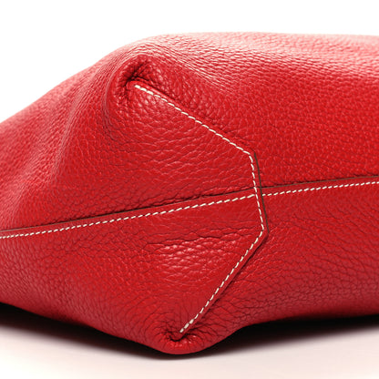 Hermes Taurillon Clemence Double Sens 36 Reversible Tote Peony Sanguine 14 of 16