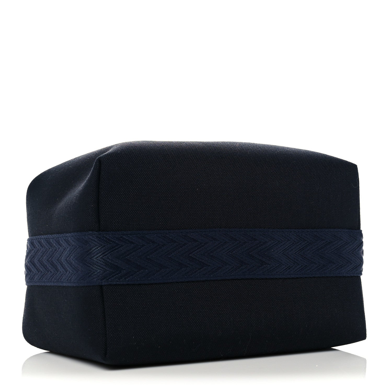 Hermes Canvas Large Bride-A-Brac Pouch Bleu Nuit 4 of 9