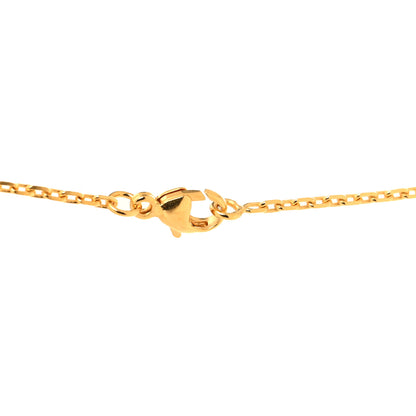 Hermes Lacquered Gold Mini Pop H Pendant Necklace White 4 of 6