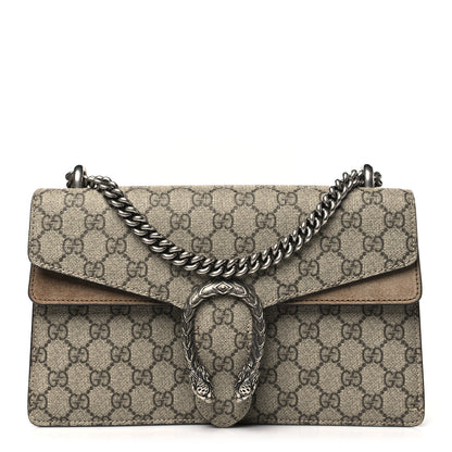 Gucci GG Supreme Monogram Small Dionysus Shoulder Bag Taupe 1 of 10