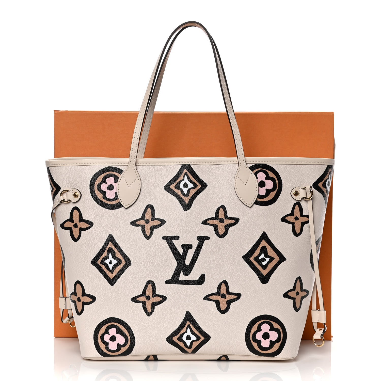 Louis Vuitton Monogram Giant Wild At Heart Neverfull MM Creme 9 of 9