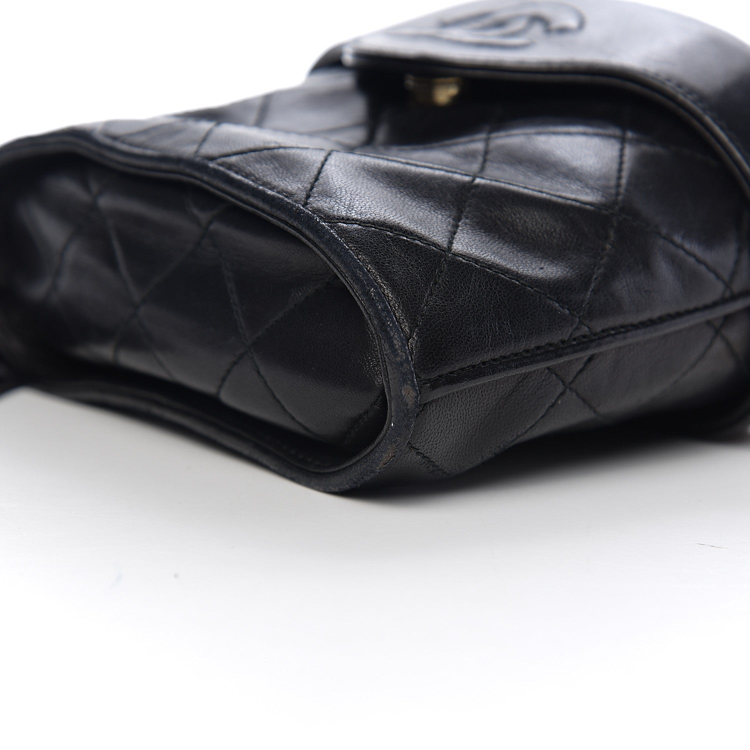 Chanel Lambskin Quilted Tassel Shoulder Bag Black 10 of 11