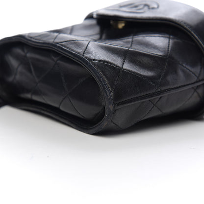 Chanel Lambskin Quilted Tassel Shoulder Bag Black 10 of 11