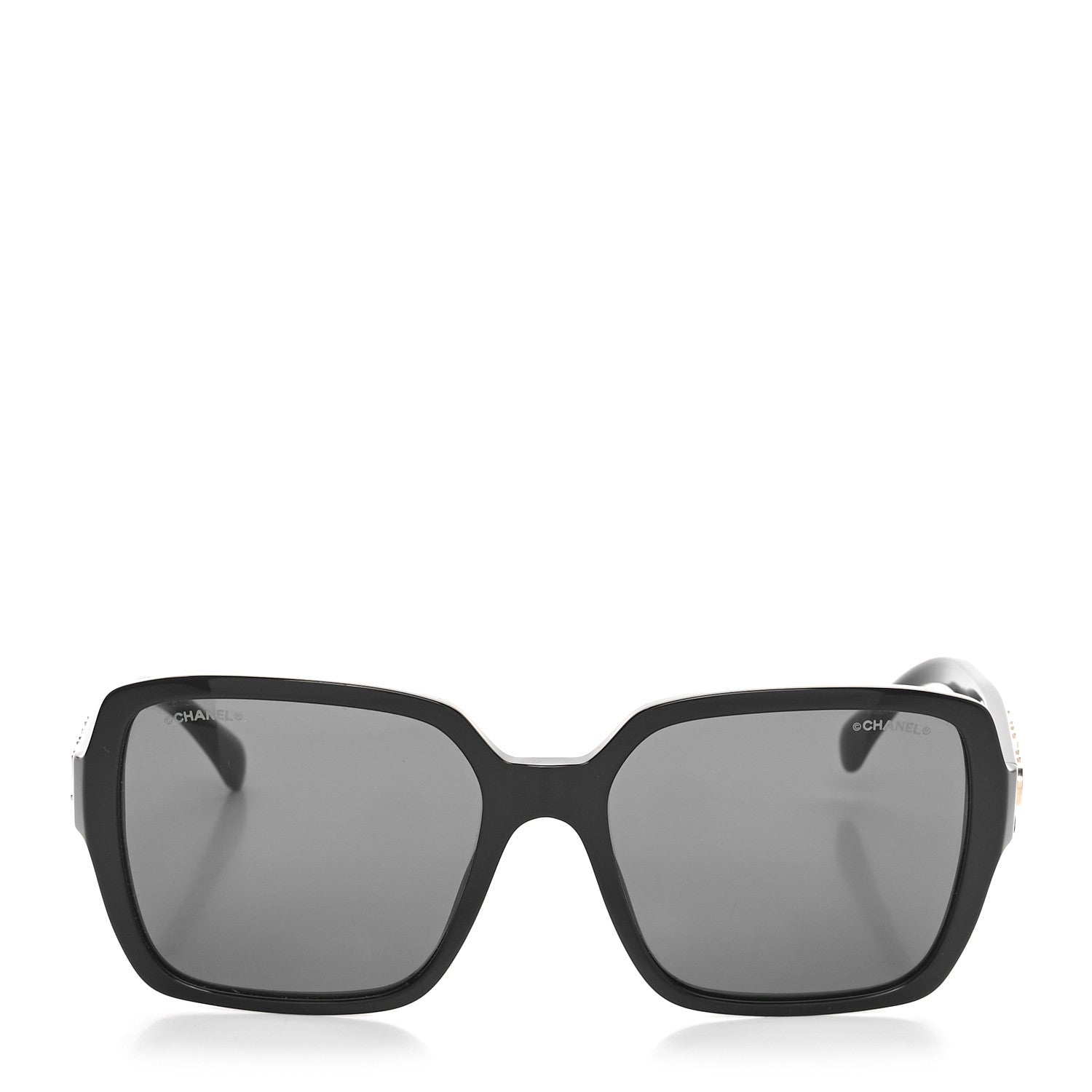 Chanel Acetate Square Sunglasses 5408 Black 2 of 7