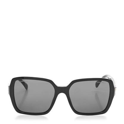 Chanel Acetate Square Sunglasses 5408 Black 2 of 7