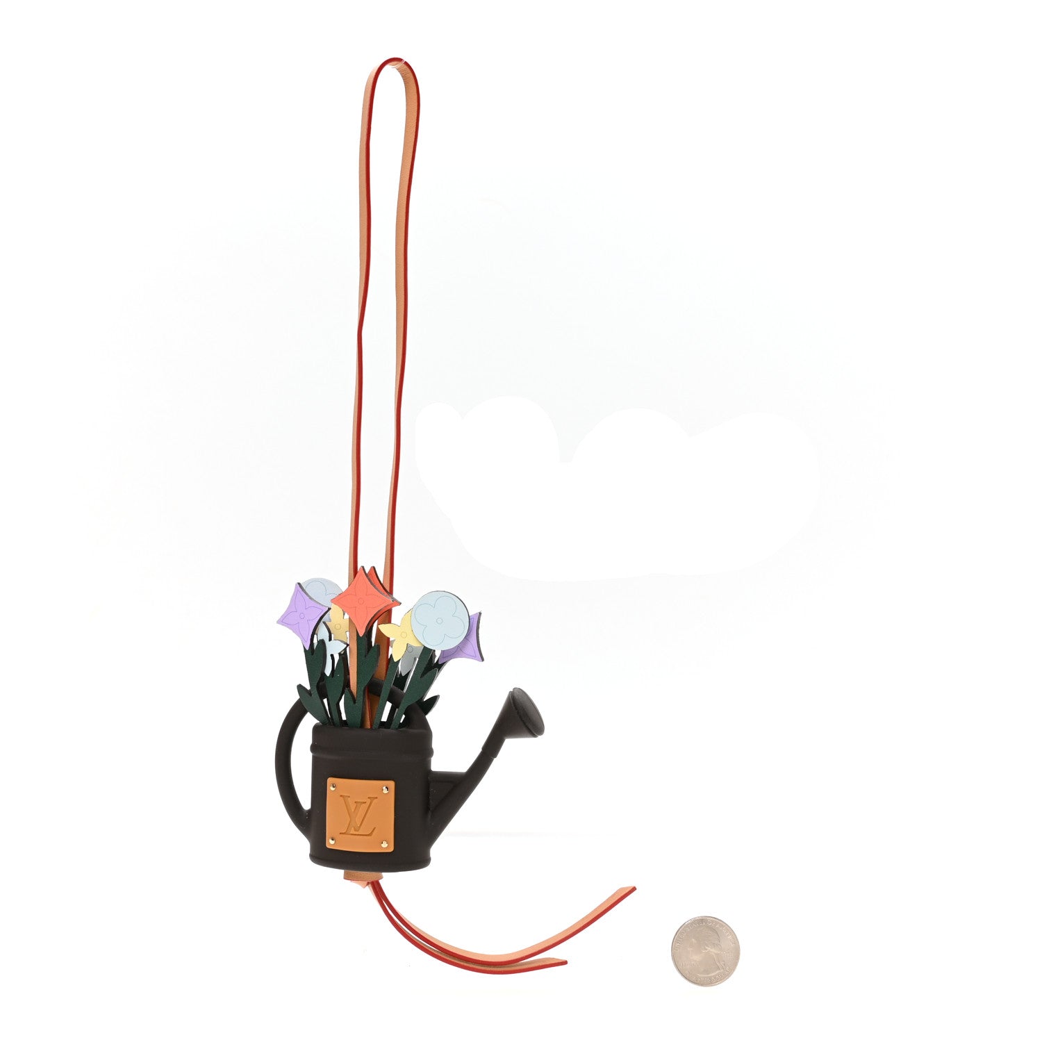 Louis Vuitton LV Flowers Watering Can Bag Charm Key Multicolor 2 of 4