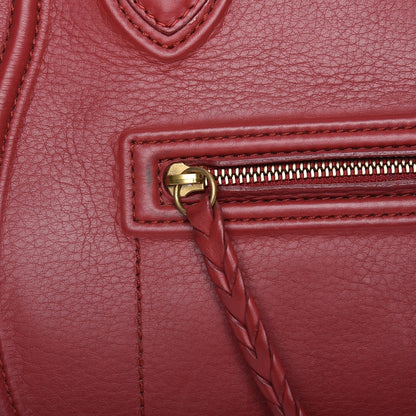 Celine Supple Calfskin Medium Phantom Luggage Red 12 of 19