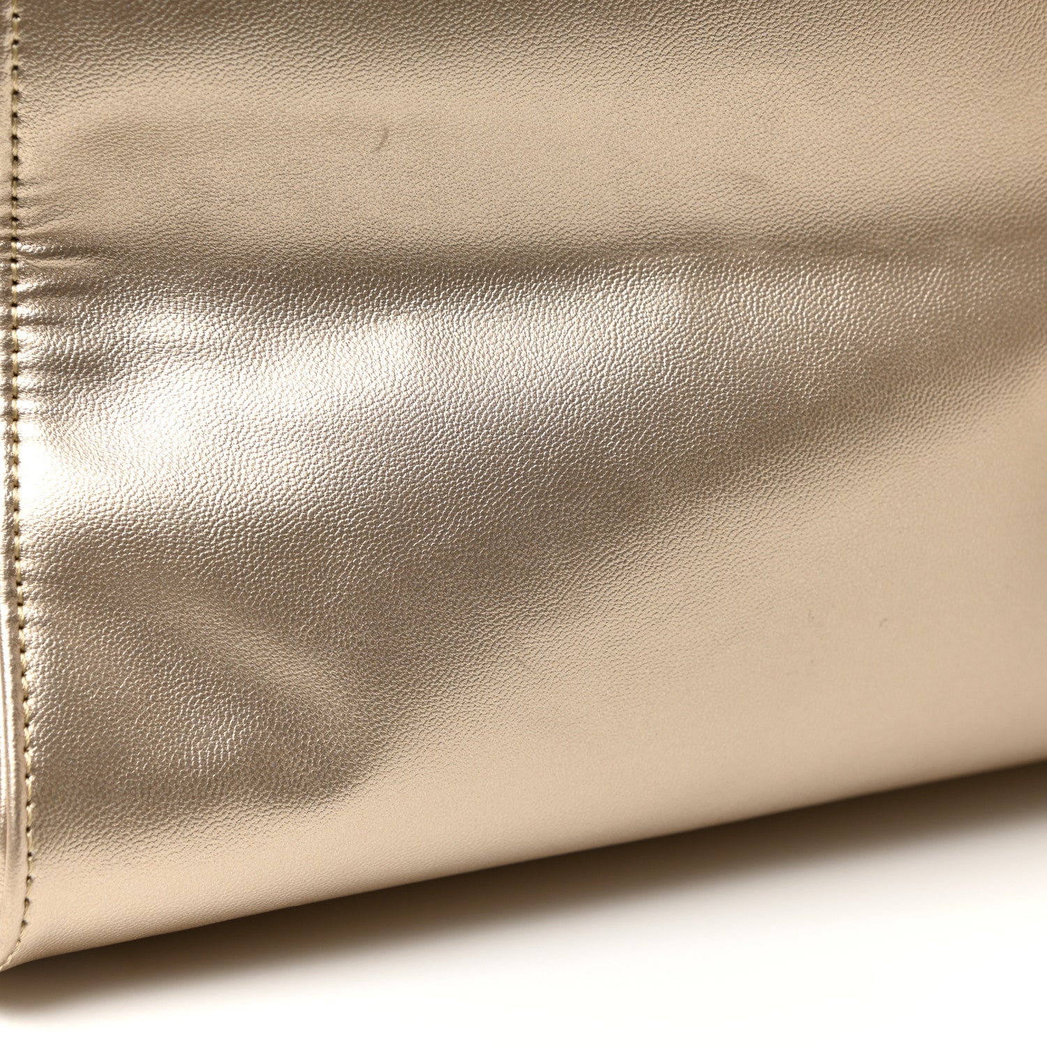 Telfar Metallic Vegan Leather Large Shopping Bag Gold 15 of 22