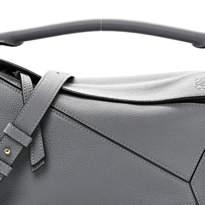 Loewe Soft Grained Calfskin Small Puzzle Bag Asphalt Grey 7 of 9