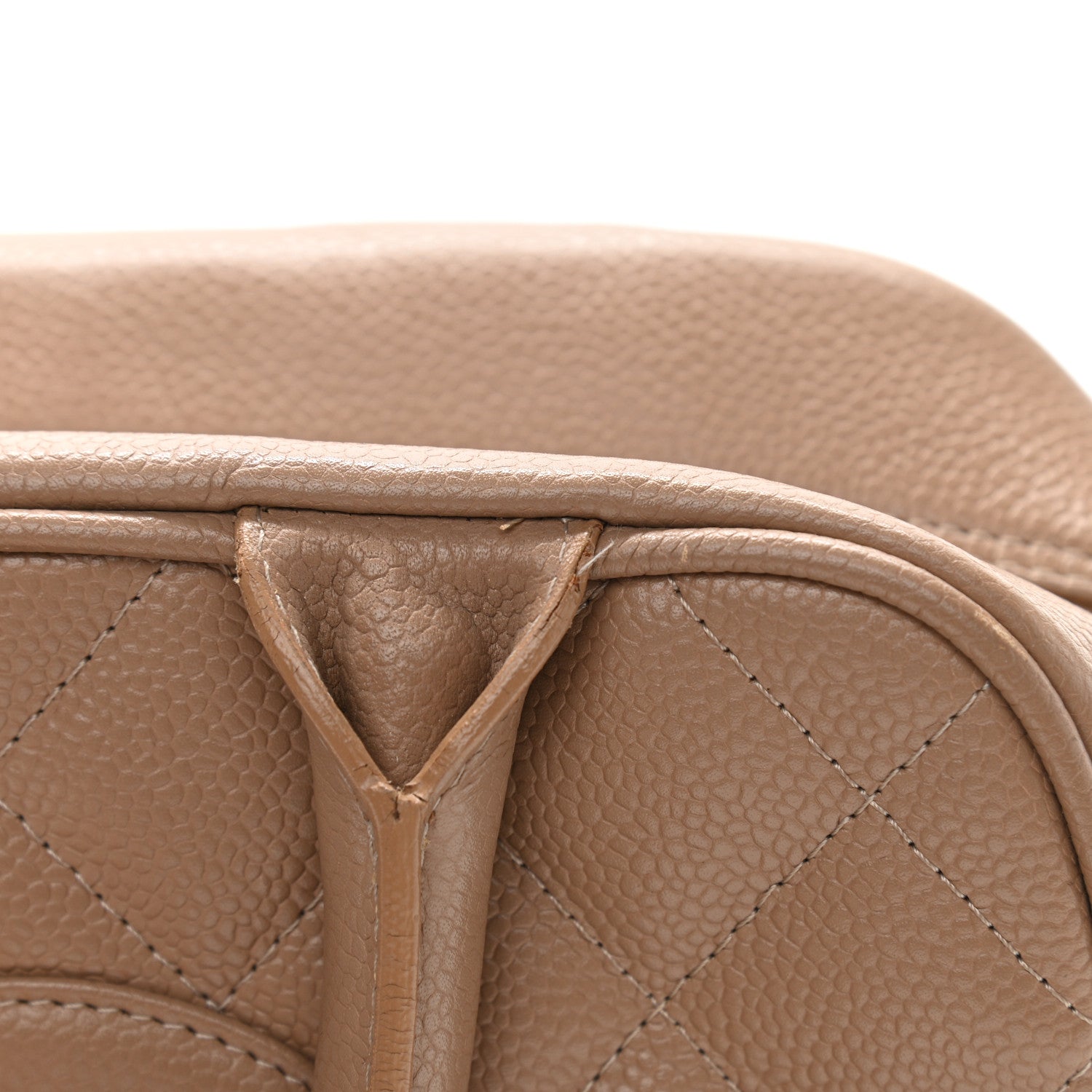 Chanel Caviar Quilted Small Bowler Beige 13 of 17