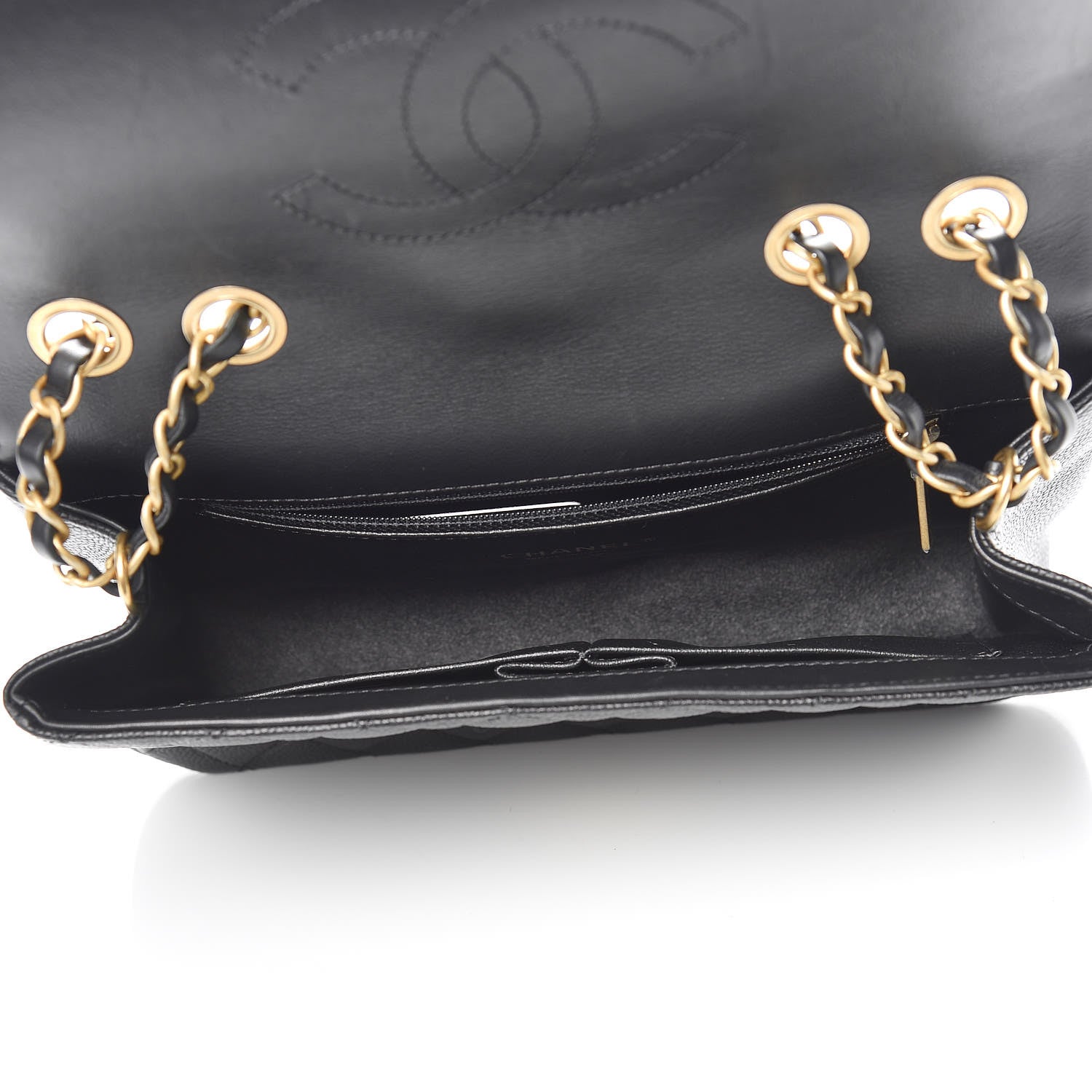 Chanel Caviar Quilted Medium CC Filigree Flap Black 5 of 12