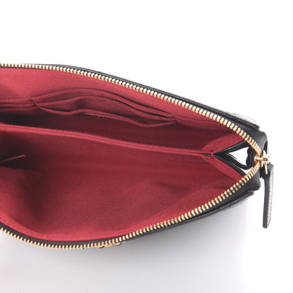 Chanel Shiny Goatskin Quilted Small Chanel 19 Pouch With Handle Black 10 of 19
