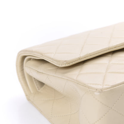 Chanel Lambskin Quilted Medium Double Flap Beige 8 of 15