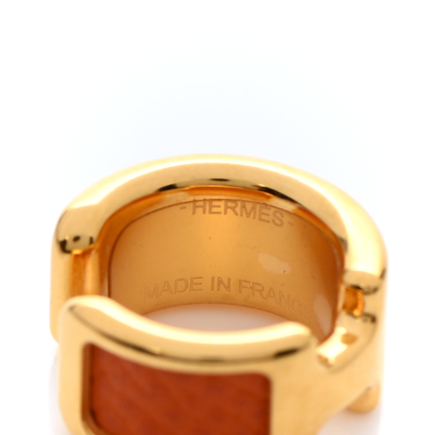 Hermes Epsom Olympe Ear Cuff PM Orange 3 of 4