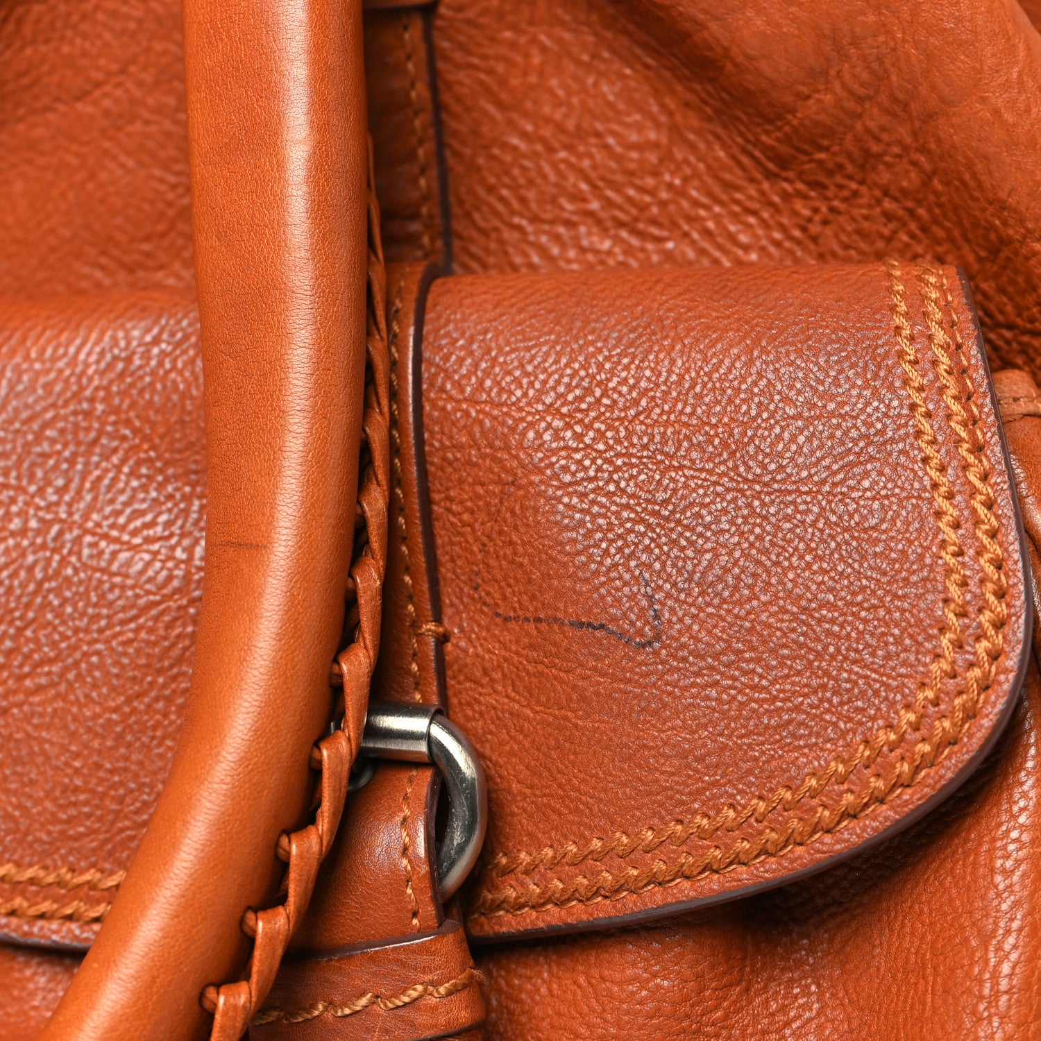 Christian Dior Calfskin My Dior Frame Double Pocket Satchel Brown 13 of 15