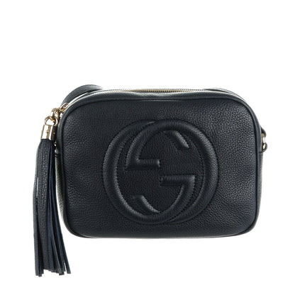 Gucci Pebbled Calfskin Small Soho Disco Bag Blue 1 of 7