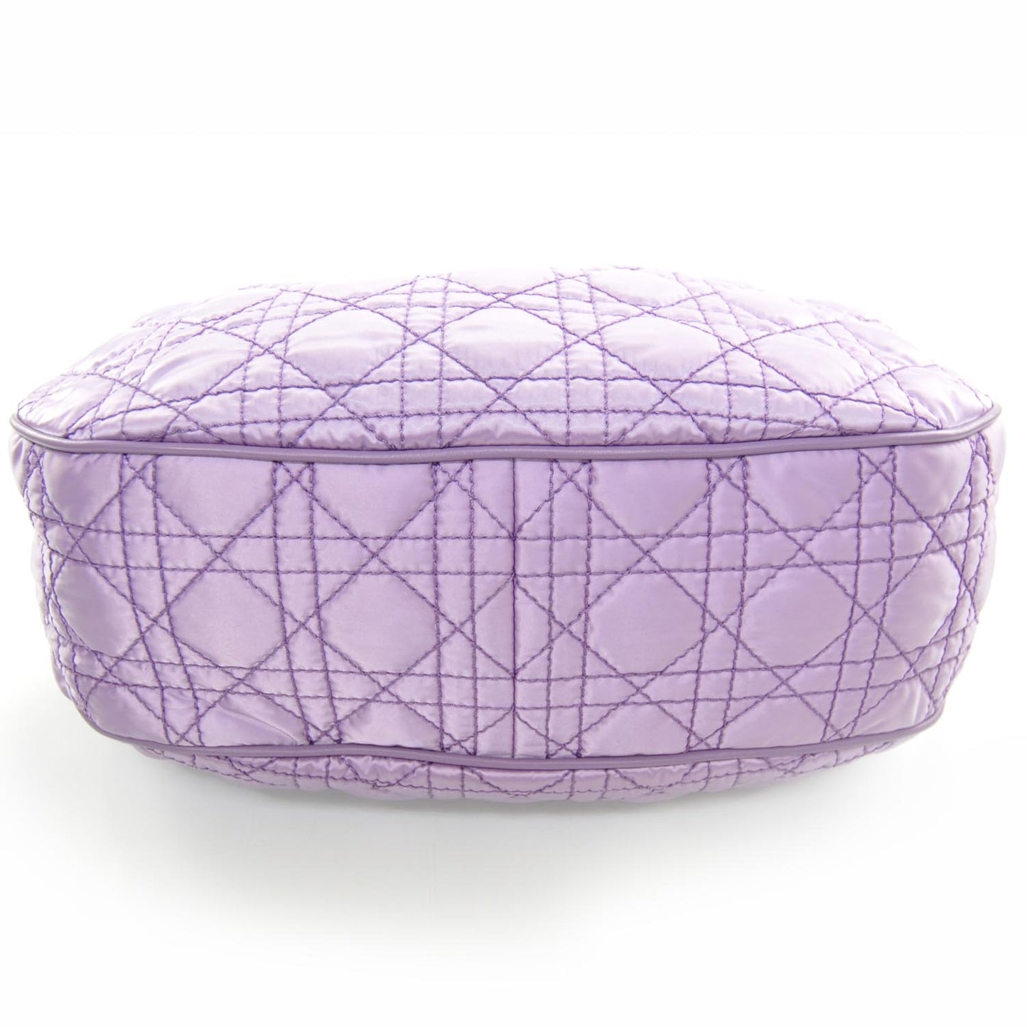 Satin Cannage Charming Tote Purple