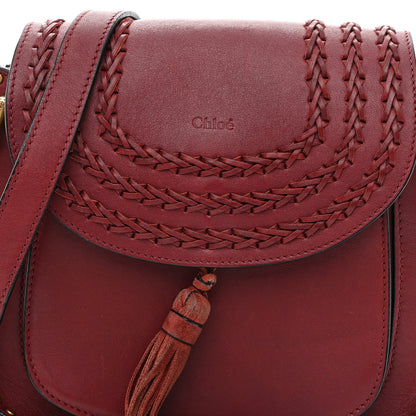 Chloe Calfskin Braided Small Hudson Shoulder Bag Sienna Red 8 of 10