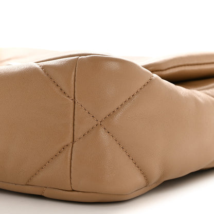 Chanel Lambskin Quilted Medium Chanel 19 Flap Beige 10 of 13