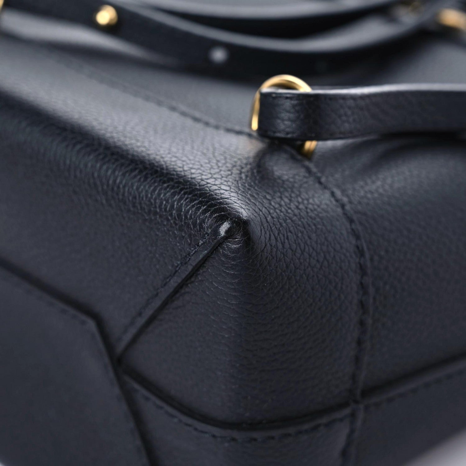 Louis Vuitton Calfskin Lockme Mini Backpack Black 12 of 13