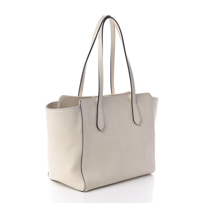 Gucci Dollar Calfskin Small Swing Tote Mystic White 3 of 9
