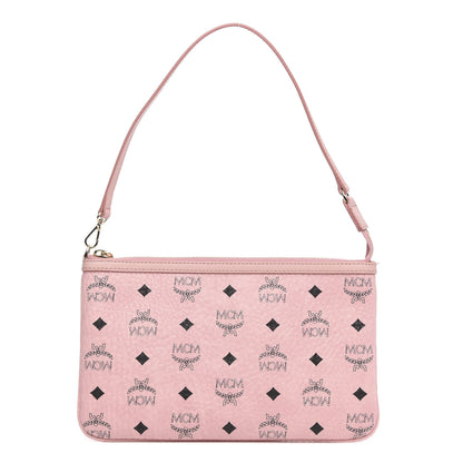 MCM Visetos Liz Shopper Tote Pouch Light Pink 1 of 10