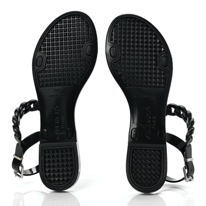 Givenchy Jelly Chain Nea Sandal Flats 40 Black 5 of 8