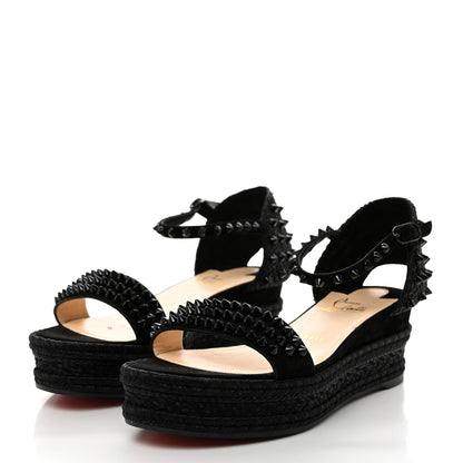 Christian Louboutin Nappa Madmonica 60 Platform Sandals 38 Black 3 of 8