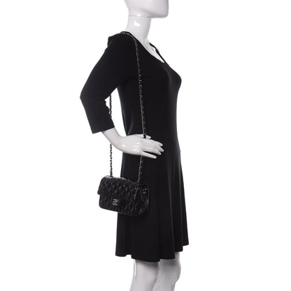 Chanel Patent Calfskin Quilted Mini Rectangular Flap Black 2 of 11
