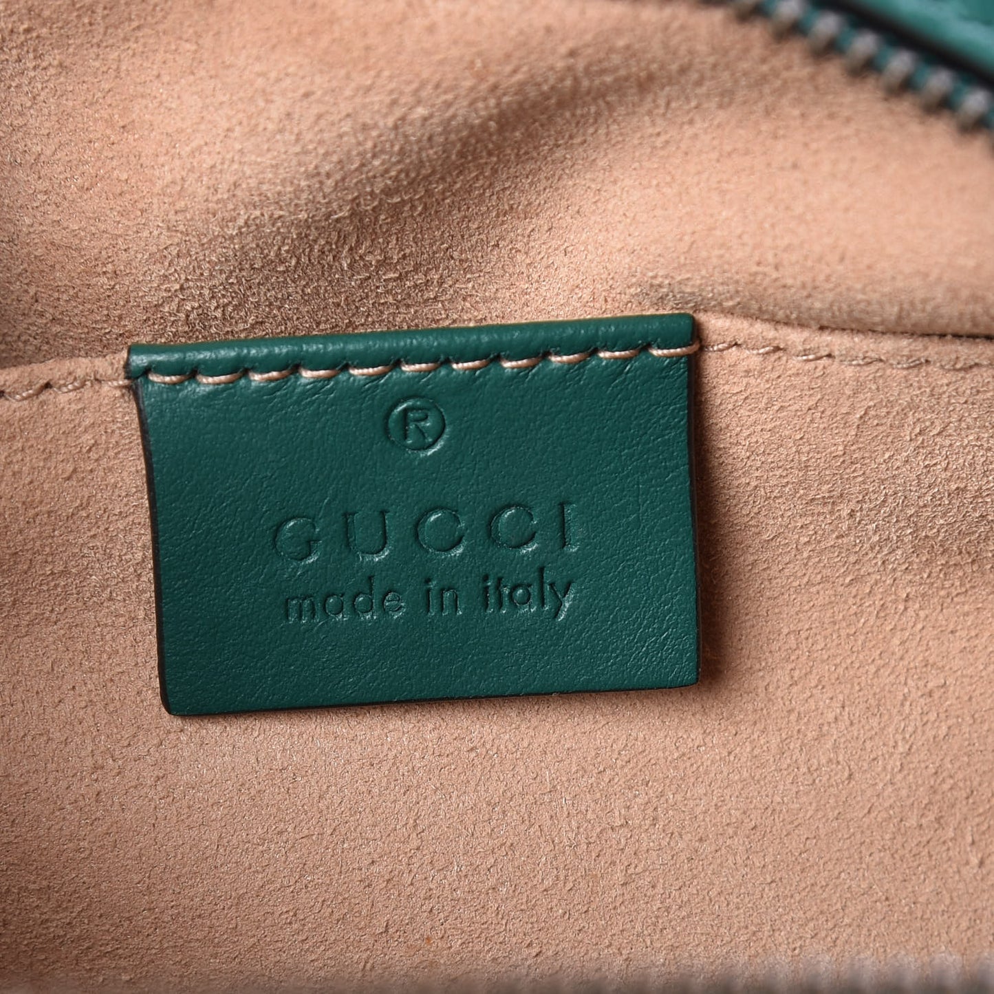 Calfskin Matelasse Small GG Marmont Chain Shoulder Bag Emerald Green
