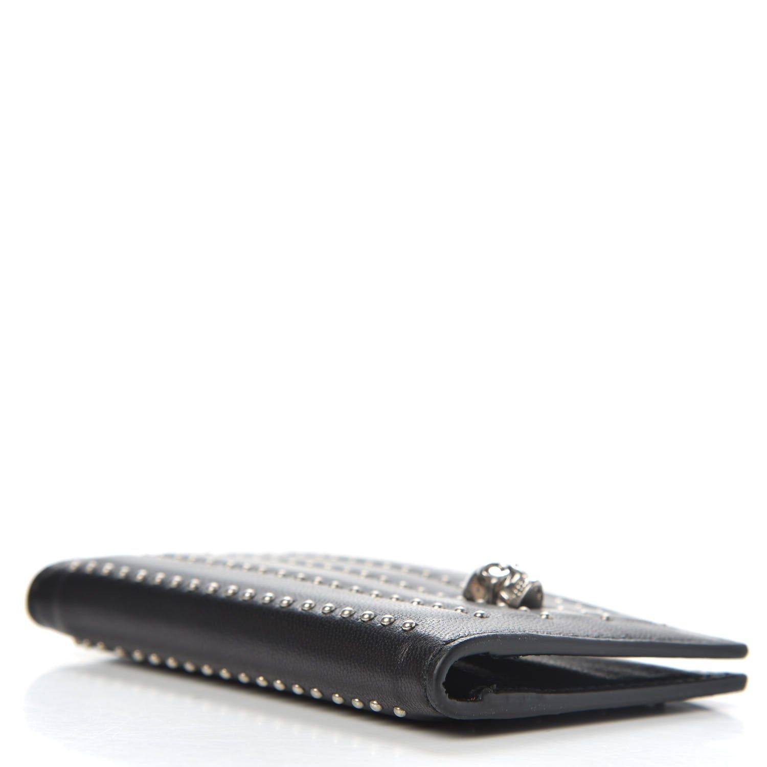 Alexander McQueen Calfskin Studded Skull Card Holder Black 4 of 7