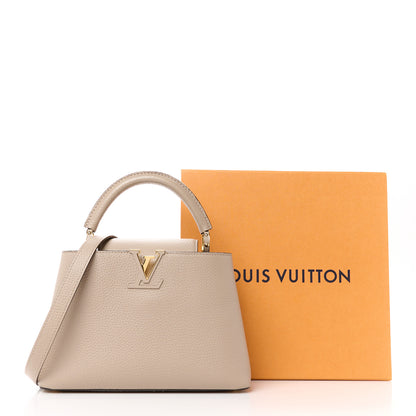 Louis Vuitton Taurillon Capucines BB Galet 13 of 13