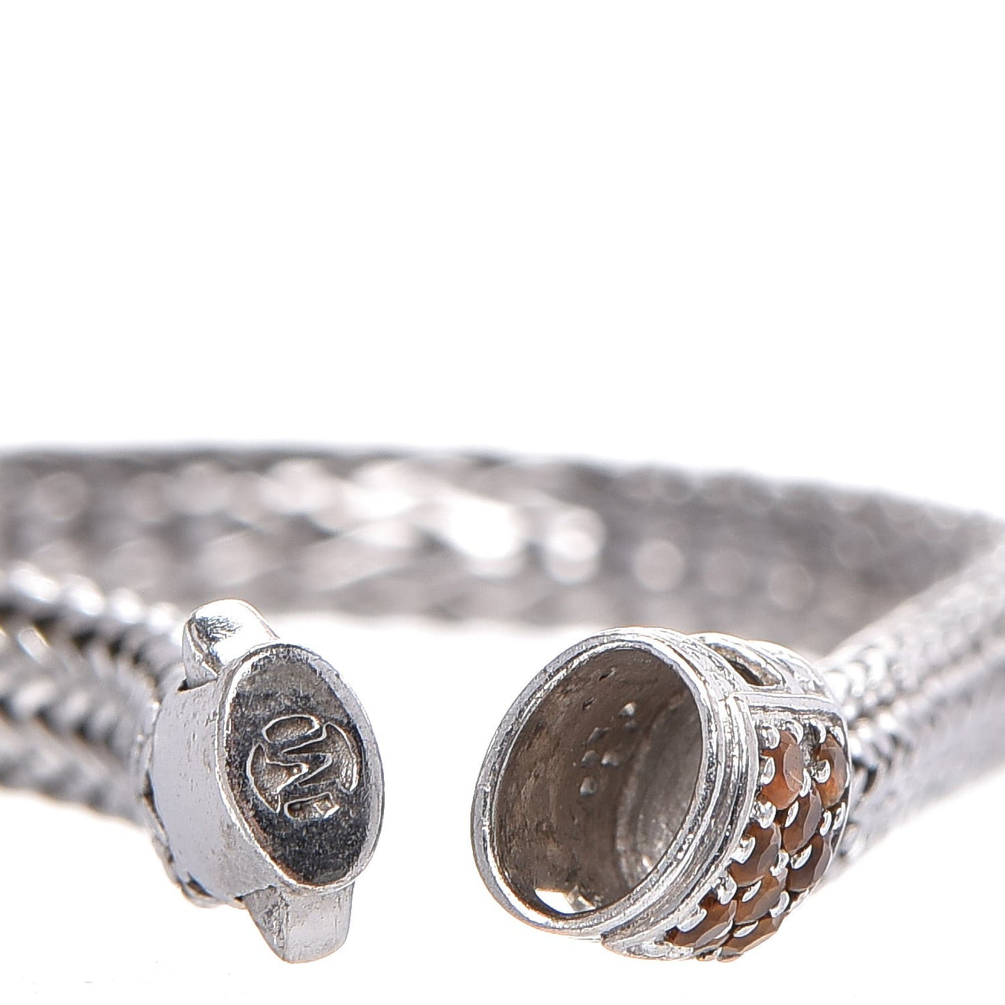 Sterling Silver Citrine Classic Chain Bracelet M