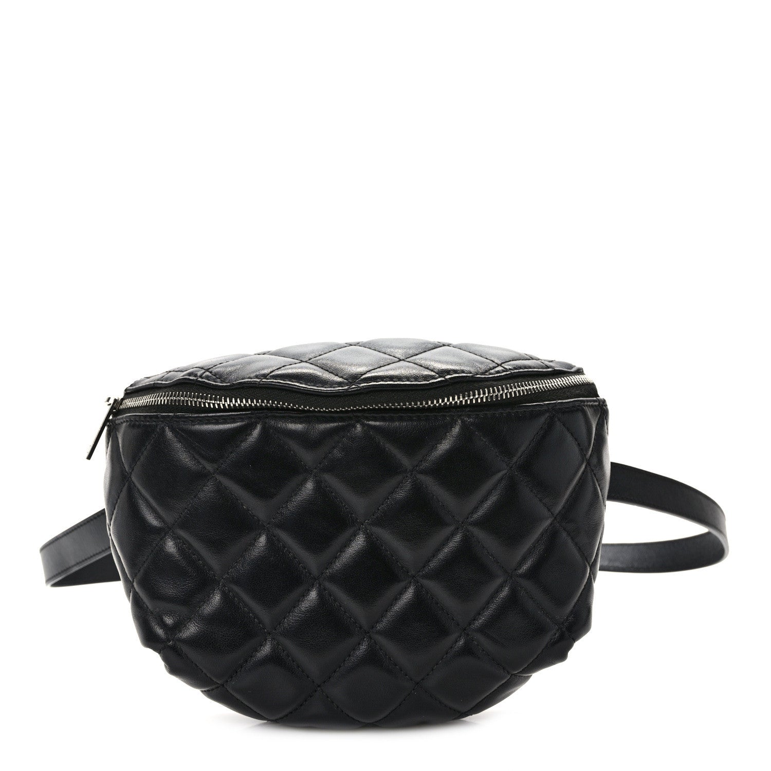 Chanel Lambskin Quilted Waist Belt Bag Black 1 of 12