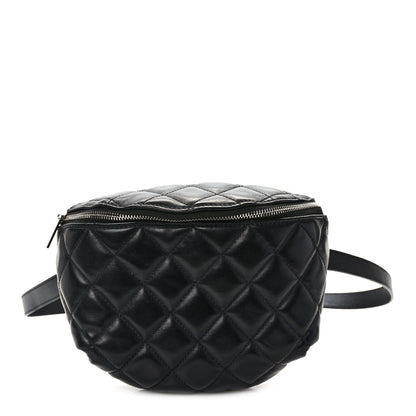 Chanel Lambskin Quilted Waist Belt Bag Black 1 of 12