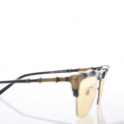 Gucci Acetate Metal Bamboo Sunglasses GG660S Black Yellow 5 of 7