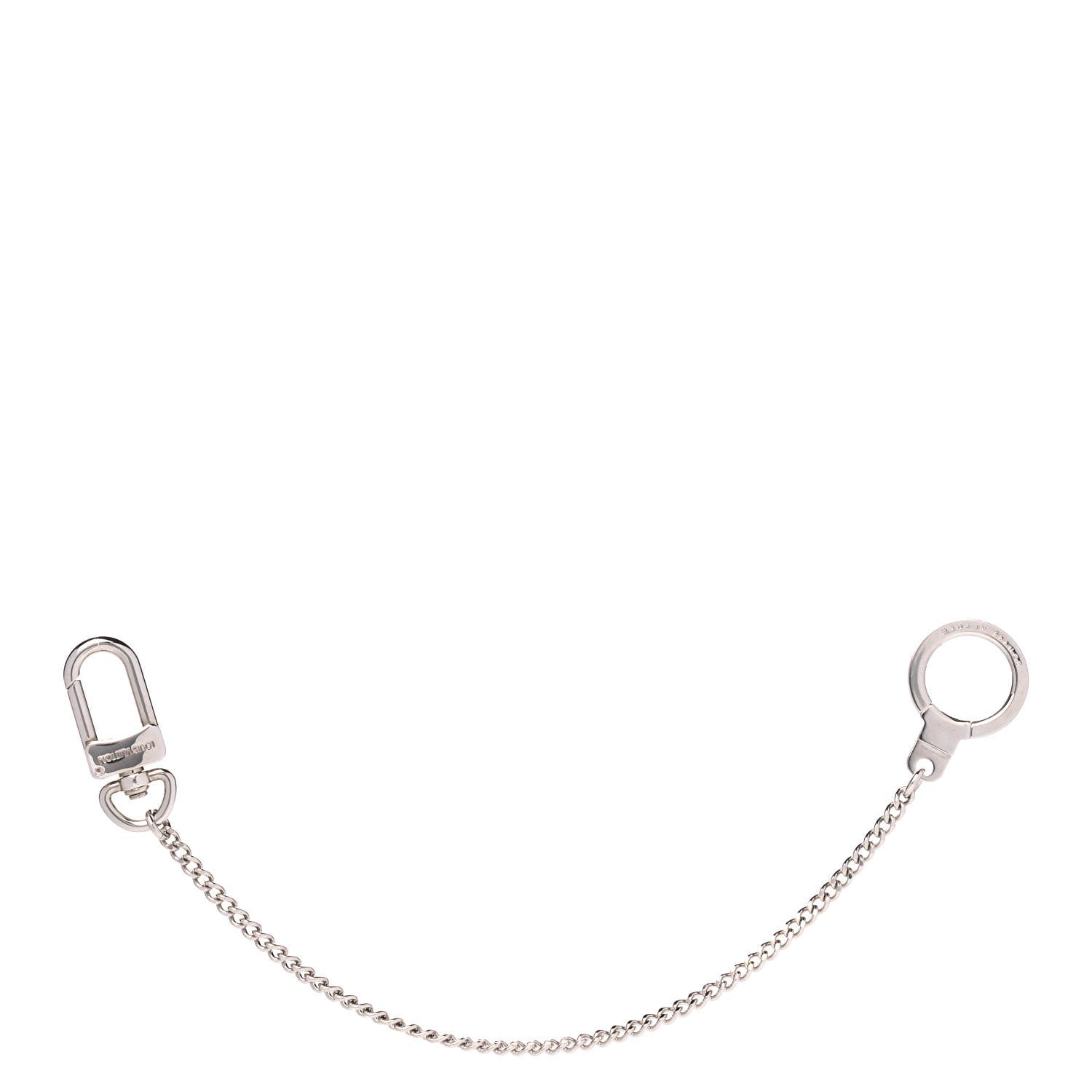 Louis Vuitton Pochette Extender Key Ring Chain Silver 1 of 3