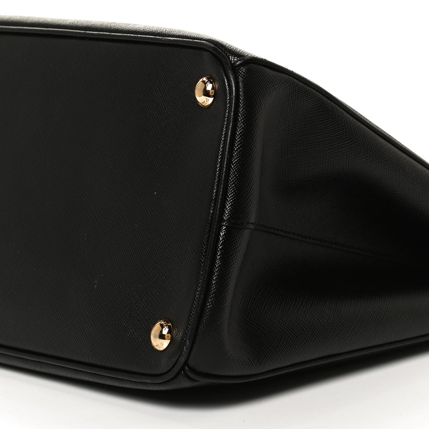 Saffiano Small Galleria Double Zip Tote Black