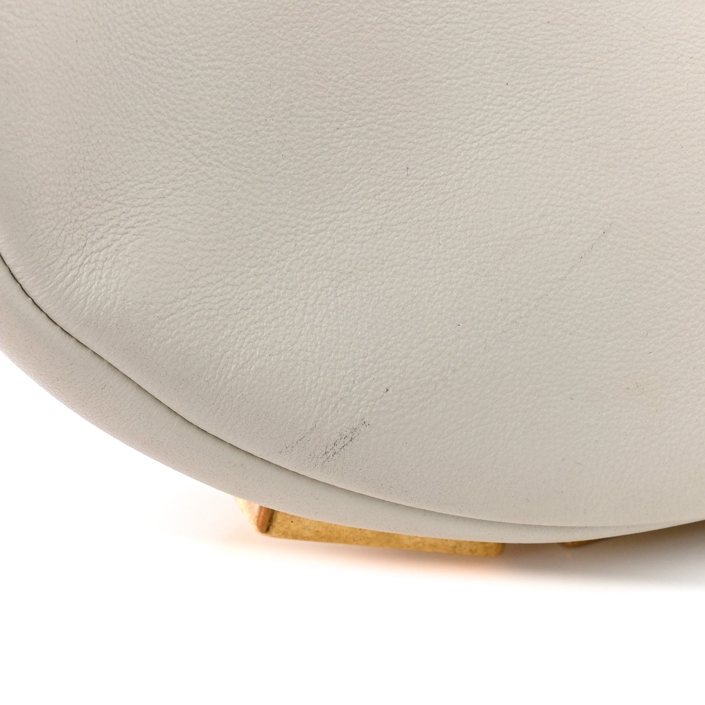 Vitello Grace Matte Small Fendigraphy Hobo Bag White Ice