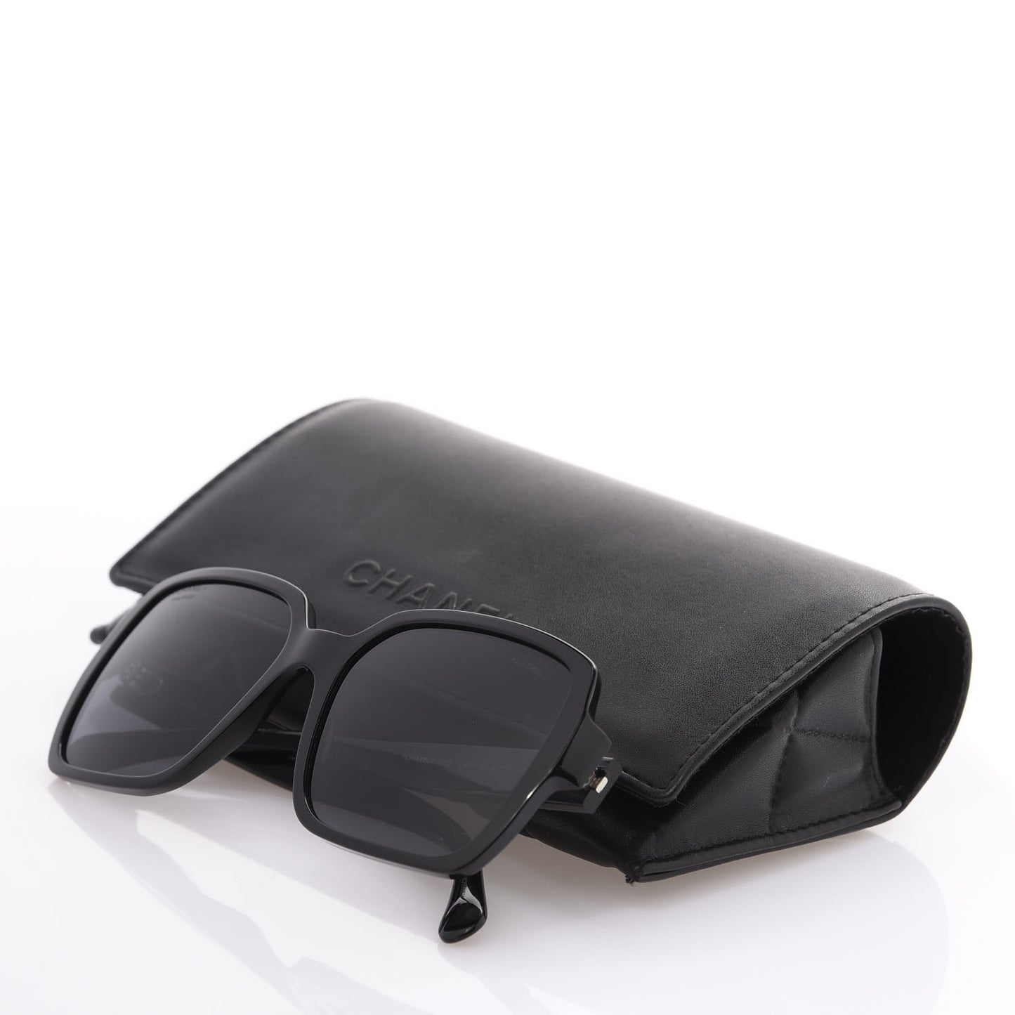 Acetate Polarized Square Sunglasses 5408 Black