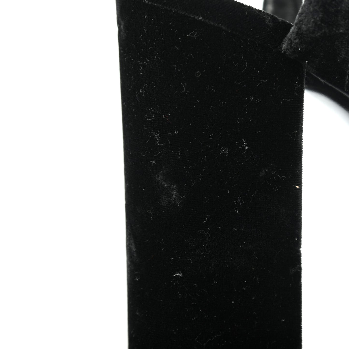 Crushed Velvet Farrah Platform Sandals 36.5 Black