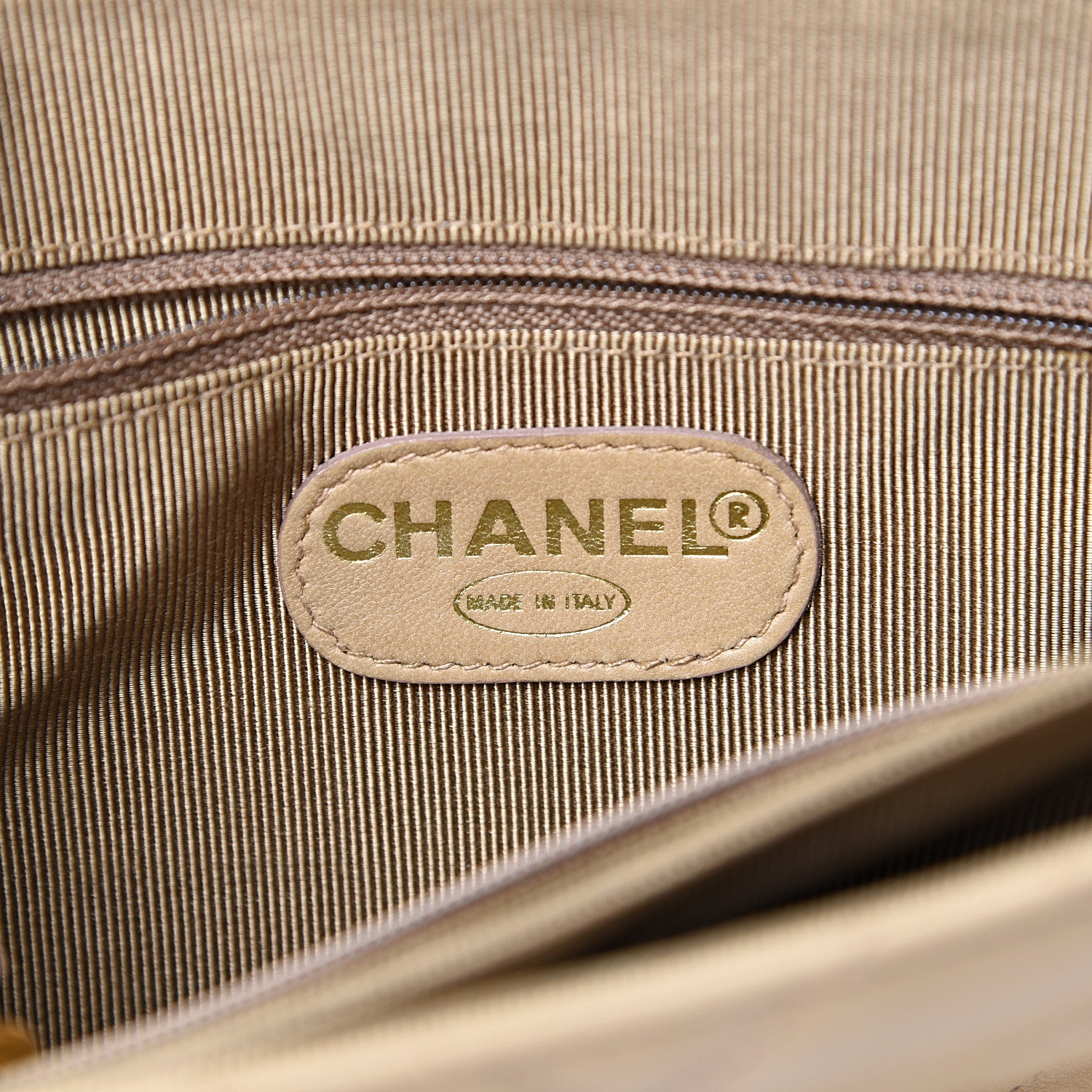 Chanel Lambskin Quilted Flap Shoulder Bag Beige 5 of 14