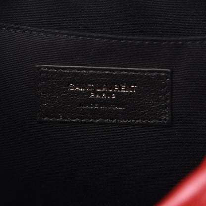 Saint Laurent Calfskin Matelasse Monogram Lou Camera Bag Rouge Eros 6 of 10