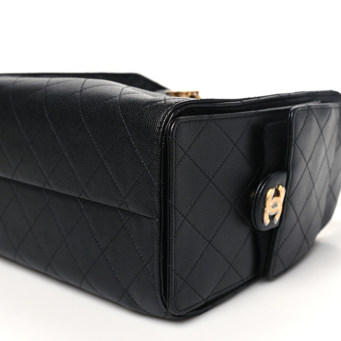 Caviar Quilted Small Chanel 25 Handbag Black