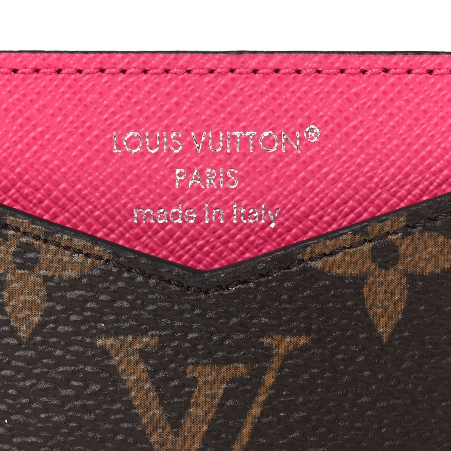 Louis Vuitton Monogram Kirigami Card Holder Insert Pondichery Pink