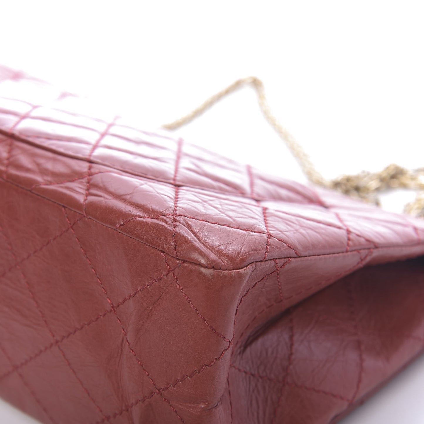 Aged Calfskin Quilted 2.55 Reissue 226 Flap Red