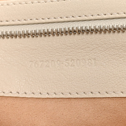 Gucci Goatskin Small GG Monochrome Aphrodite Shoulder Bag Mystic White 6 of 9