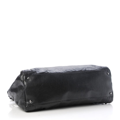 Chanel Glazed Caviar East West Modern Chain Tote Black 4 of 10